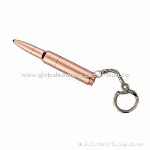 Gold and Silver Colors Metal Bullet USB Memory Pen Drive